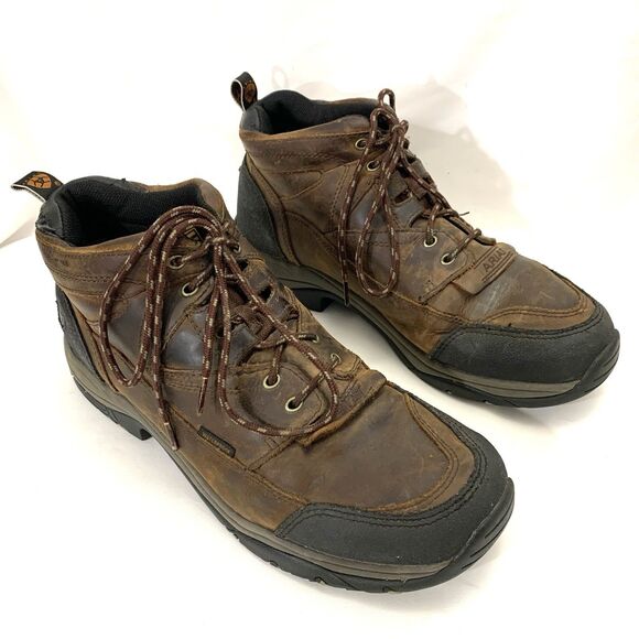 Ariat Terrain Hiking Boots Men’s Brown Waterproof Leather ATS Size US 13D - Picture 7 of 15